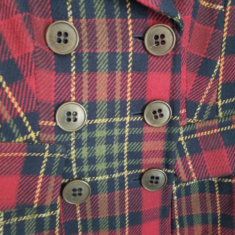 Next plaid pea coat - Picture 7 of 7